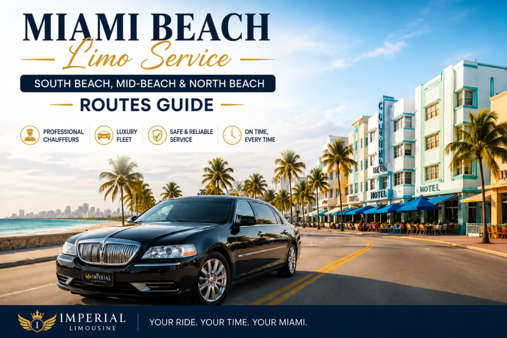 Miami Beach Limo Service South, Mid & North Beach